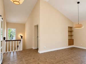 Salón comedor en la reforma integral de un chalet en Las Rozas