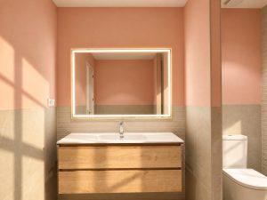 Baño en la reforma integral de un chalet en Las Rozas