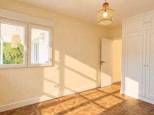 Dormitorio en la reforma integral de un chalet en Las Rozas