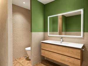 Baño en la reforma integral de un chalet en Las Rozas